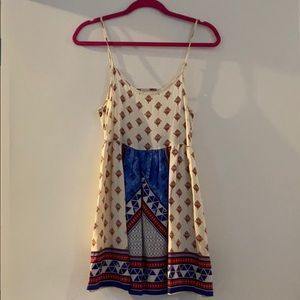 Mini Aztec print tank dress